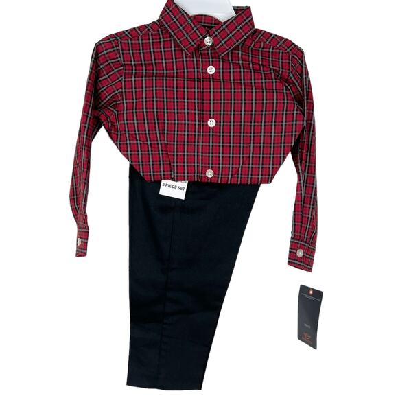 NEW Dockers Plaid Train 3-Piece Set 24 Months Formal Holiday - Picture 4 of 7